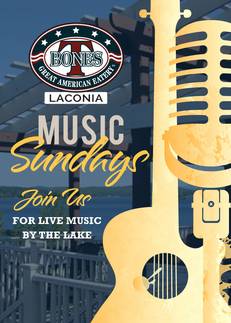 Live Music by the Lake on Sundays in Laconia TBones, Laconia NH NH